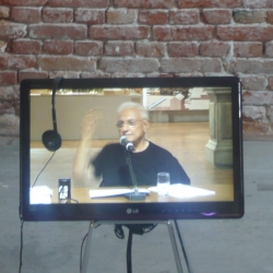 Flowing ideas: some things Frank O. Gehry and Hans Ulrich Obrist talked about, at the Sala delle Colonne, Ca’ Giustinian.