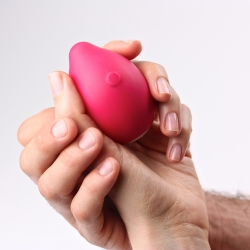 Limon: a new approach to vibrators. An approachable, subtle design enables intuitive squeezable control for something equally well suited to individuals and couples.