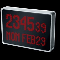 nice new clock from Peter van der Jagt... can not keep my eye of the scrolling second.


