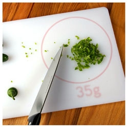 Cool Concept: A LED Scale built into a cutting board...