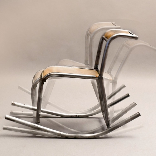 Product design students from Ste Geneviève Institut, Paris, are giving new life to the famous school chair MULLCA 510.  They transform broken chairs to new functional furniture.