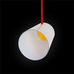 WHITE GLASS by Proyecto Digital is a minimal pendant light made out of mouthblown glass and COB leds.