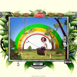 Ever felt stuck in your daily life? The animated character in this Lipton CLear Green website suffer from traffic jams, job stress and hang-overs. Until you refresh them.