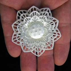 Joshua Harker's 'Mazzo di Fiori' floral sculpture now on Kickstarter as rewards for next generation technology of 3D printing.