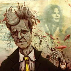 What goes through the mind of David Lynch? Art by Davel F. Hamue