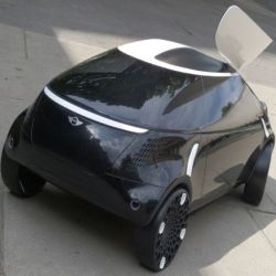 Solar-powered concept car MINILUX provides renewable energy to the grid when it's not being driven.