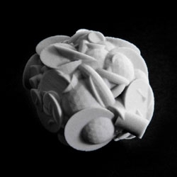 Artist Gustav Metzger hooked his brain up to a 3D-carving robot while he thought about nothing.