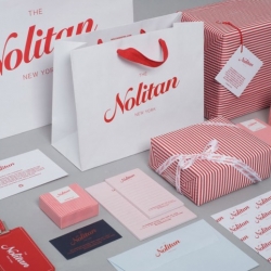 New York based graphic design firm Marque, hit the mark on the new packaging and identity of The Nolitan Hotel, opening soon in NYC.
