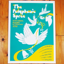 Ben the Illustrator recently collaborated with The Polyphonic Spree to design all their tour merchandise for the band's 10th Annual Holiday Extravaganza tour.