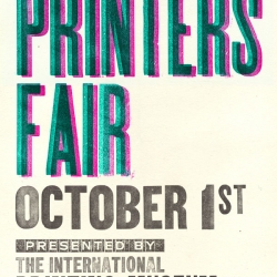 LA Letterpress fans unite - Oct. 1st 9am-5! Food, fun, letterpress demos and posters, live screen printing and more! 
