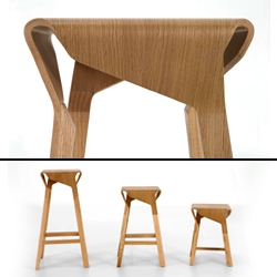 Nice stool from the 'Naoshima' collection by Emiliana Design Studio for Ziru furniture.
