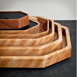 OFFSET BOXES & TRAYS. This project is a series of geometric wooden trays and boxes of different sizes and shapes.