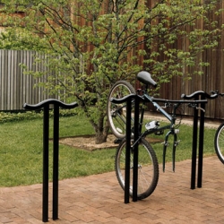 How every pi loving office building and university doesn't have these Pi Bike Racks is beyond me. By Landscape Forms.