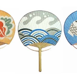 Hand made uchiwa fans coming to my favorite store in Venice.
