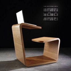 From australian designer Alexander Lotersztain. Remind me of a design version of  my primary school integrated desk and chair furniture.