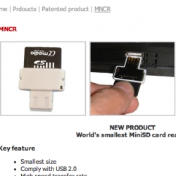 MiniSD Card to USB ~ tiny!