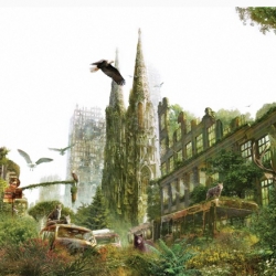 Scientific American article on what the Earth would look like without people.  Future ruins: when Nature collaborates with design.