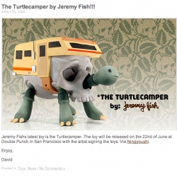 More goodness from High Snobiety. Jeremy Fish's new turtle camper!