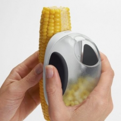 TODA also designs a Corn Stripper for OXO... in one swift motion you can strip them off into the container
