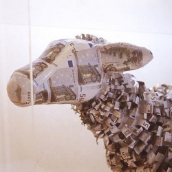 There's something rather mesmerizing about this collection of money covered animals...