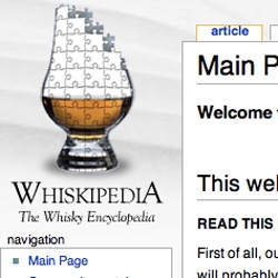 Nice logo on the Whiskipedia page.... yes thats the wikipedia of WHISK(e)Y