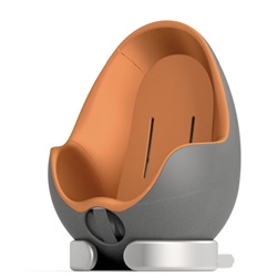 Who knew a baby's car seat could be so sexy? Nestt by Think Thing ~ its like the Egg Chair for babies.