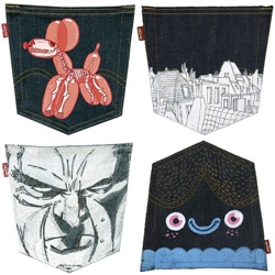 Levi's Back Pocket Art! Levi's teams up with LUCY and curates a gallery show with ~100 international and belgian artists.