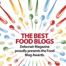 Debonair Magazine's Food Blog Awards (cute image) ~ and TasteSpotting picked up Best Food Blog Directory (i'm kind of giddy again)