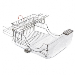 Simple Human Flip-Top Dishrack ~ just got one, and loving the multipurpose flip area to accommodate pots, pans, bowls, cups ~ and wine drying attachment! 
