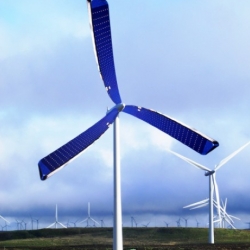 Behold: the world's first solar-powered wind turbine!