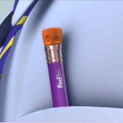 I also believe than my pencils are speaking to each other when my attention is outside... Nice video series in 3D for Fedex. 