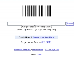 HAPPY BIRTHDAY TO BARCODE!! Google homepage transformed into a BARCODE! cute!