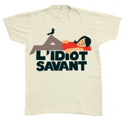 Adorable new L'Idiot Savant tee by Bill McMullen for 2K by Gingham