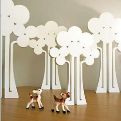 Available in several finishes (timber, acrylic, white marblo) and in 2 different sizes, these Trees by Millicent & Frank bring some 'nature' to any environment.