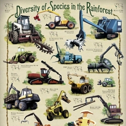 Diversity of Species in the Rainforest.