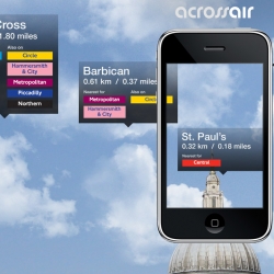 Acrossair Nearest Tube iPhone App! Takes where you are, and tells you what's closest!