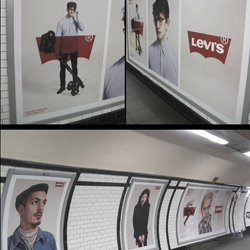 Fantastic new  tube print campaign from Levi's.