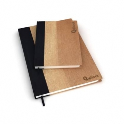 Beautiful notebooks made of different woods : mahogany, birch, elm, maple.
 All of them (as well as the paper inside) are FSC certified. (link only in french)
