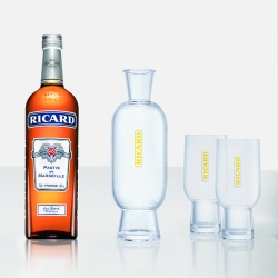 Ricard with a new carafe designed by Mathieu Lehanneur. 