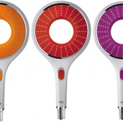 German bathroom brand Grohe have launched limited edition color rainshower heads at the World Architecture Festival in Barcelona this year. The Rainshower Icon was awarded with the “Red Dot Best of The Best” .