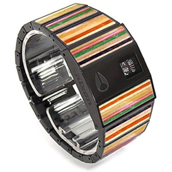 Nixon Rotolog RePly with reclaimed skateboard inlays.