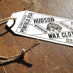 Neat tags from Penfield’s new Hudson Wax Cloth line.