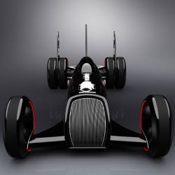 The Enes GP concept by Samir Sadikhov has been inspired by the Grand Prix cars of late 1930s era that was marked with the distinct low slung shape, tall thin wheels and dramatic open-wheel design.

