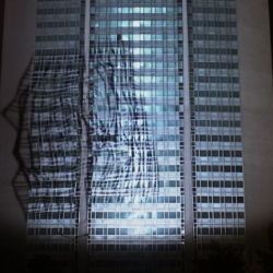 Pirelli Tower, historic symbol of Milan for the first time ever has been the stage of a projection mapping.
At the launch of Adidas Boost in Italy, the building was shaken by vibrations of energy, bent, broken, torn, and even brought down.