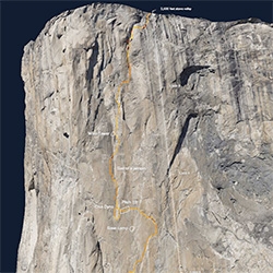 The Dawn Wall by the New York Times is an interactive look at Tommy Caldwell and Kevin Jorgeson's historic free-climb up El Capitan. 