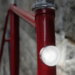 Magnetic Bike Lights from Copenhagen Parts that automatically turn on when you attach them.