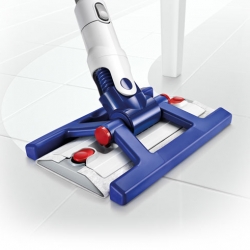 Dyson Hard! This "vacuum cleaner combines constant, powerful suction and wet wiping." No more mop needed...