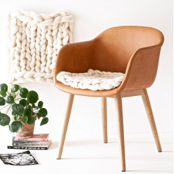 Chunky Knits are getting more popular and look so cozy! Nice DIY for chunky knit wool seat pads by lebenslustiger.