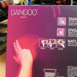 Ooh engadget has videos hands on with the new Wacom Bamboo TOUCH!