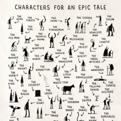 Tom Gauld - Characters for an Epic Tale